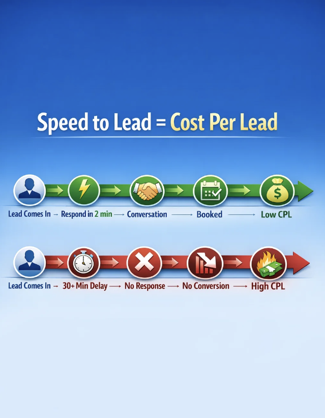 Illustration for How Slow Follow-Up is Inflating Your Cost Per Lead Without You Knowing It