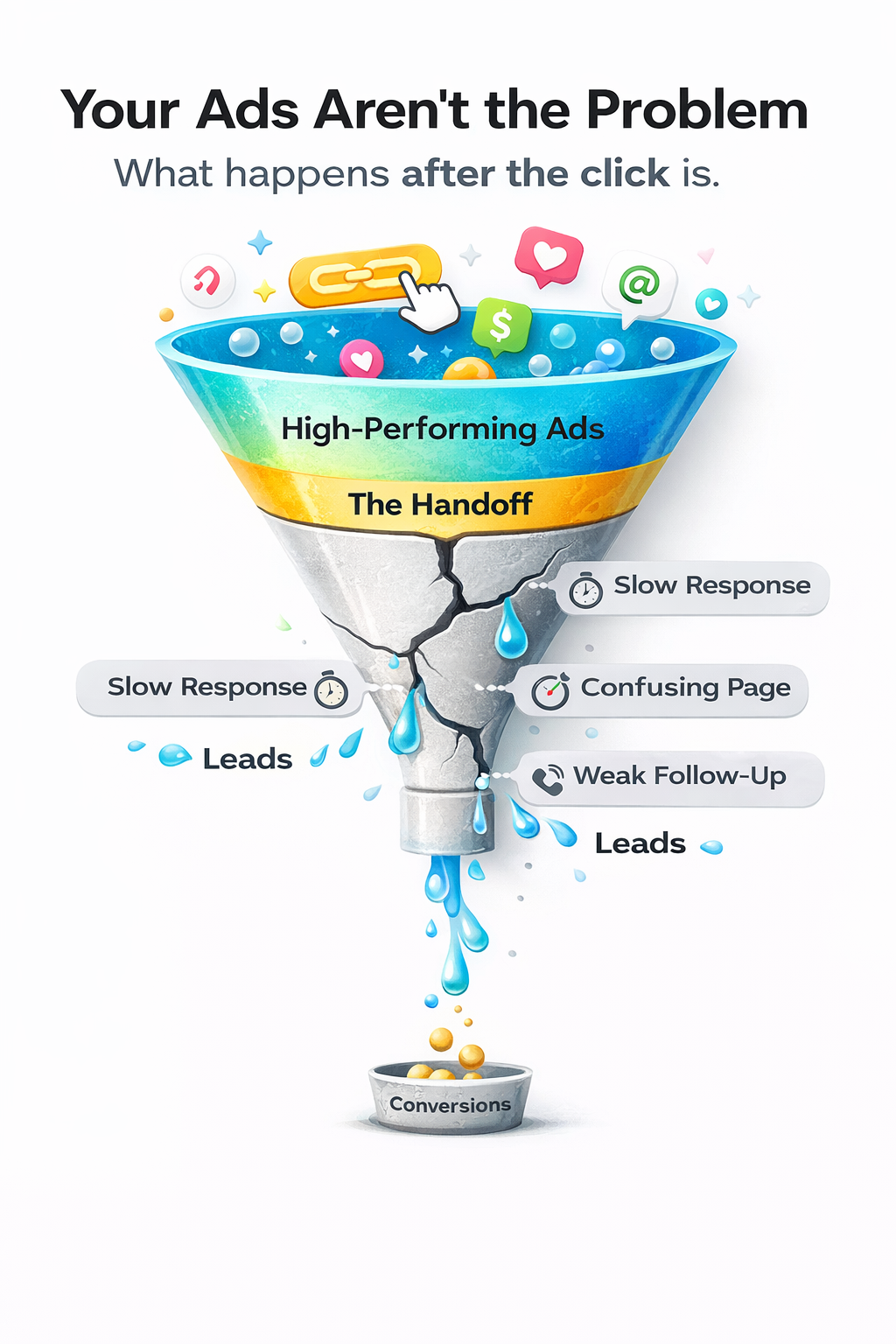 Illustration for Why Good Ads Fail After the Click