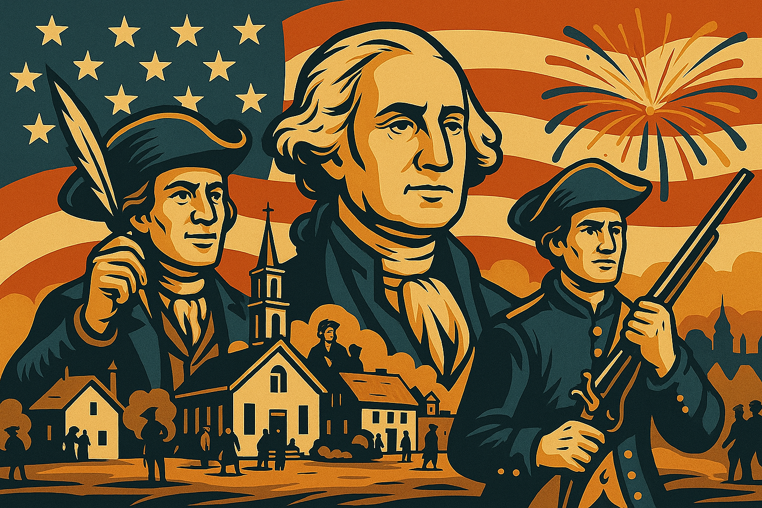 Illustration for What If the Founding Fathers Were Entrepreneurs? The Ultimate Origin Story