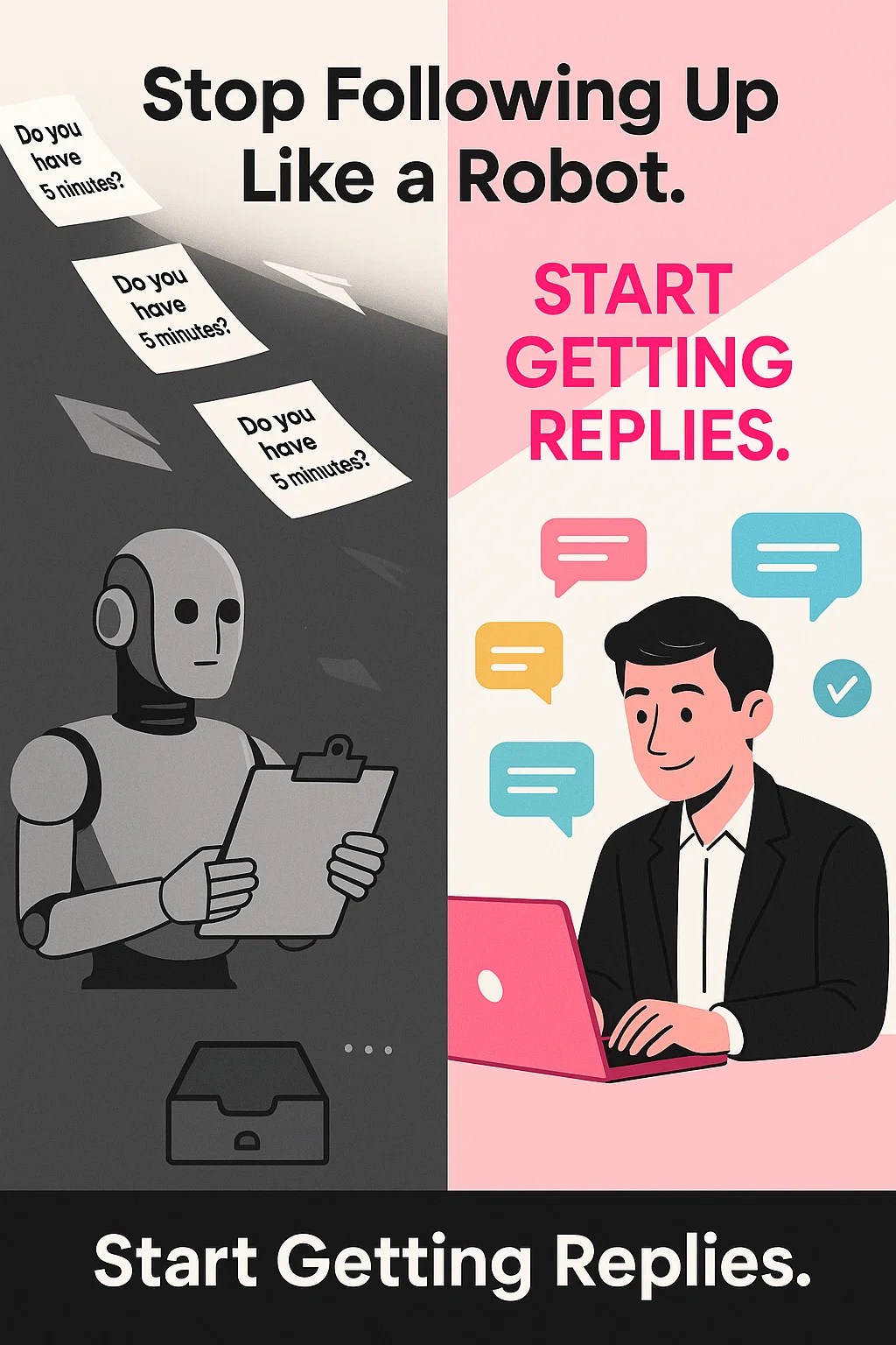 Illustration for Stop Following Up Like a Robot: How to Create Follow-Ups That Actually Get Answered