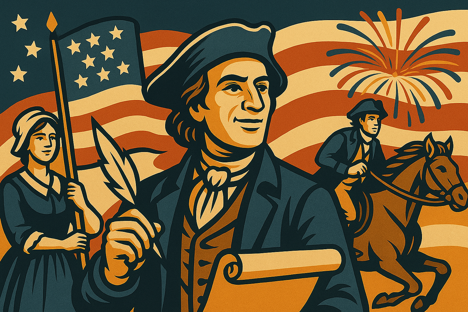 Illustration for What If the Founding Fathers Were Entrepreneurs? The Ultimate Origin Story