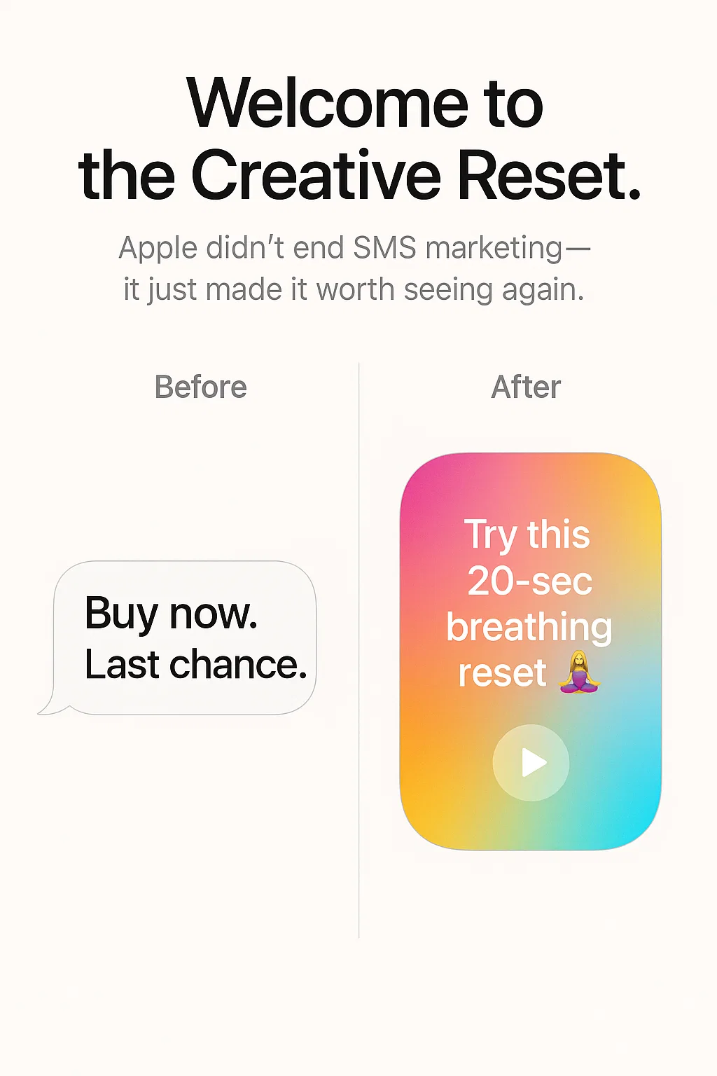 Illustration for Apple Didn’t Kill SMS Marketing, It Saved It